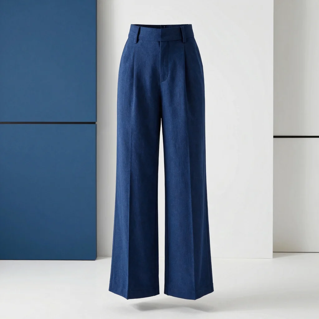 Cobalt Pleat Trousers